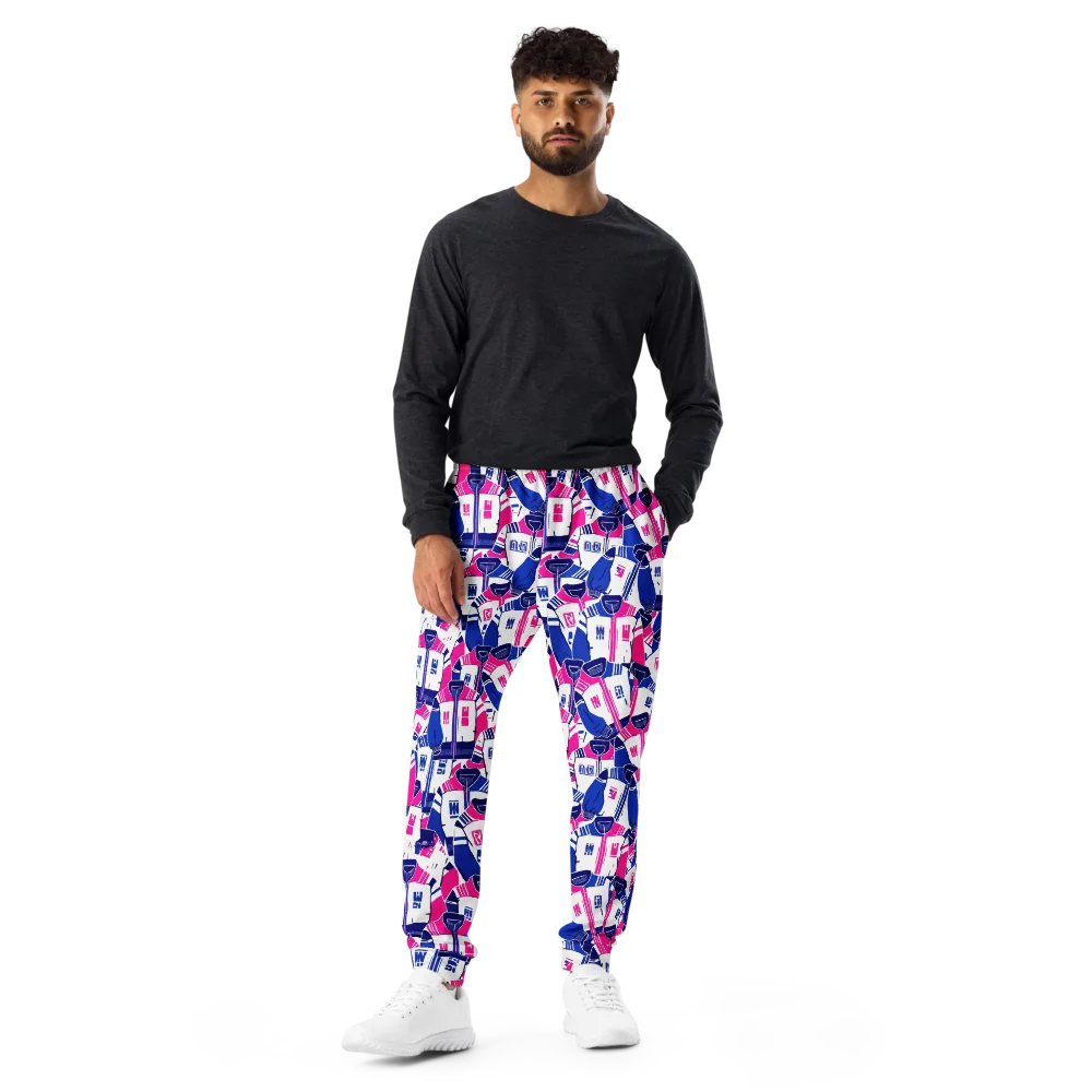 Midnight Letterman on Men's Joggers — Front