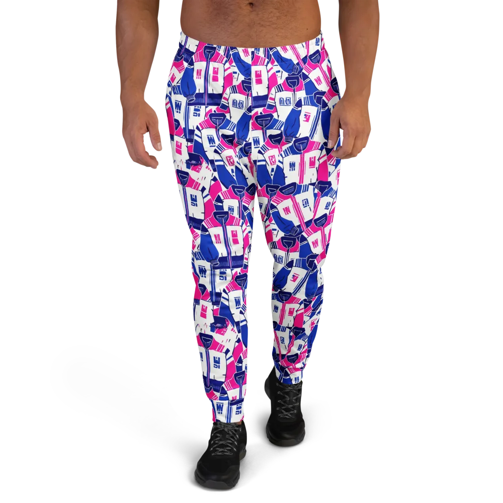 Midnight Letterman on Men's Joggers — Front