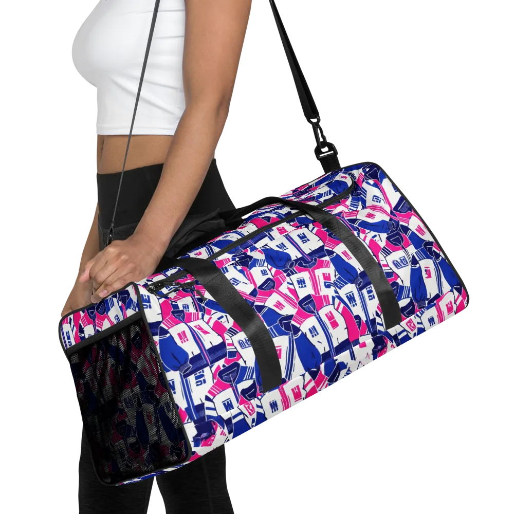 Midnight Letterman on Duffle Bag — Front