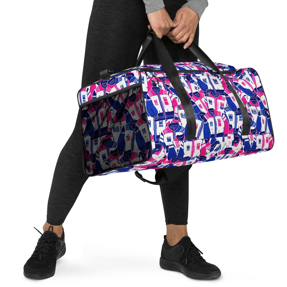 Midnight Letterman on Duffle Bag — Right Front