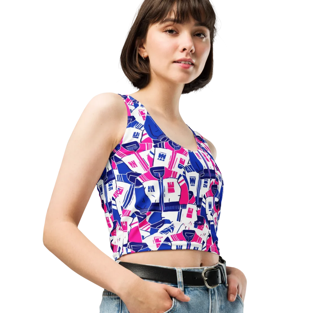 Midnight Letterman on Crop Top — Right Front