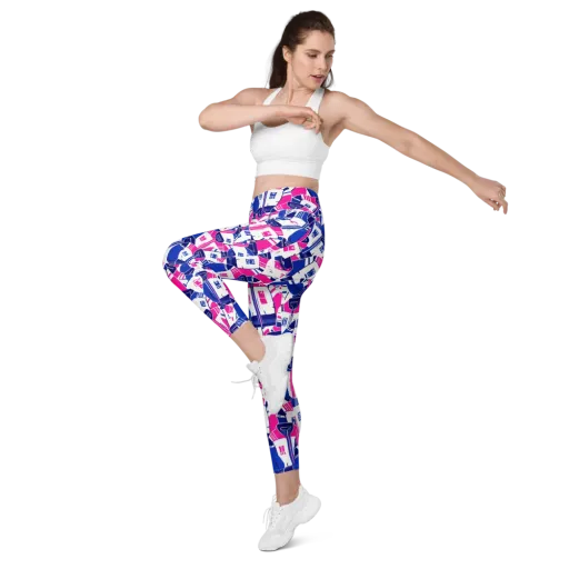Midnight Letterman on a Leggings with Pockets