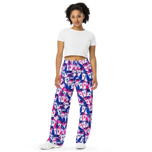 Midnight Letterman on a Wide-Leg Pants