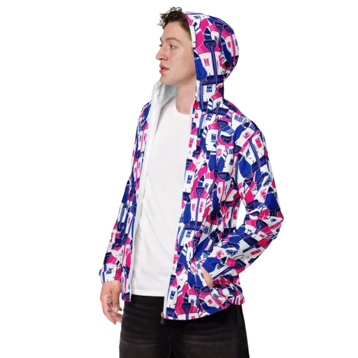 Midnight Letterman on a Men's Windbreaker