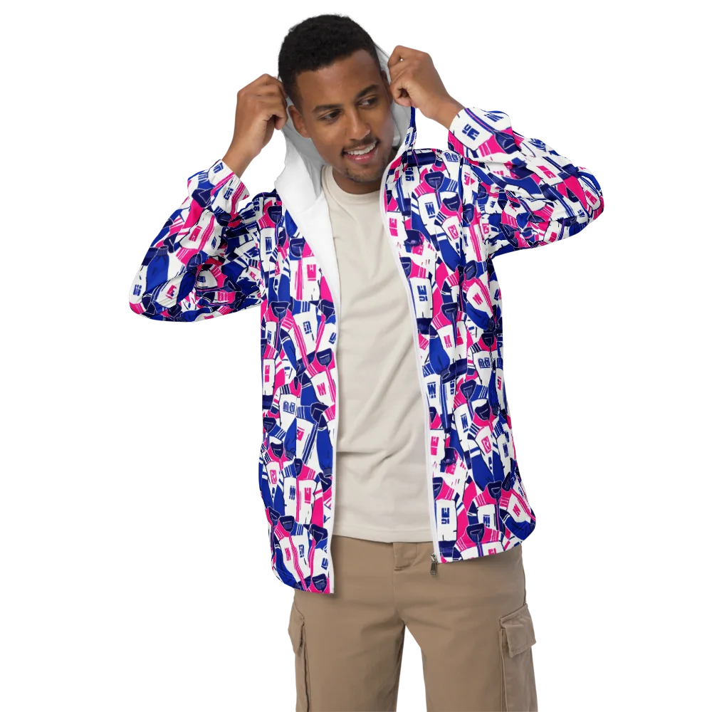 Midnight Letterman on Men's Windbreaker — Front