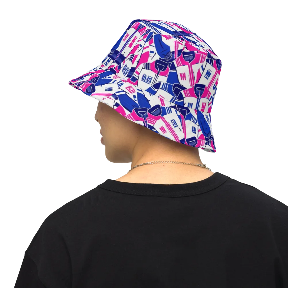 Midnight Letterman on Reversible Bucket Hat — Back Inside