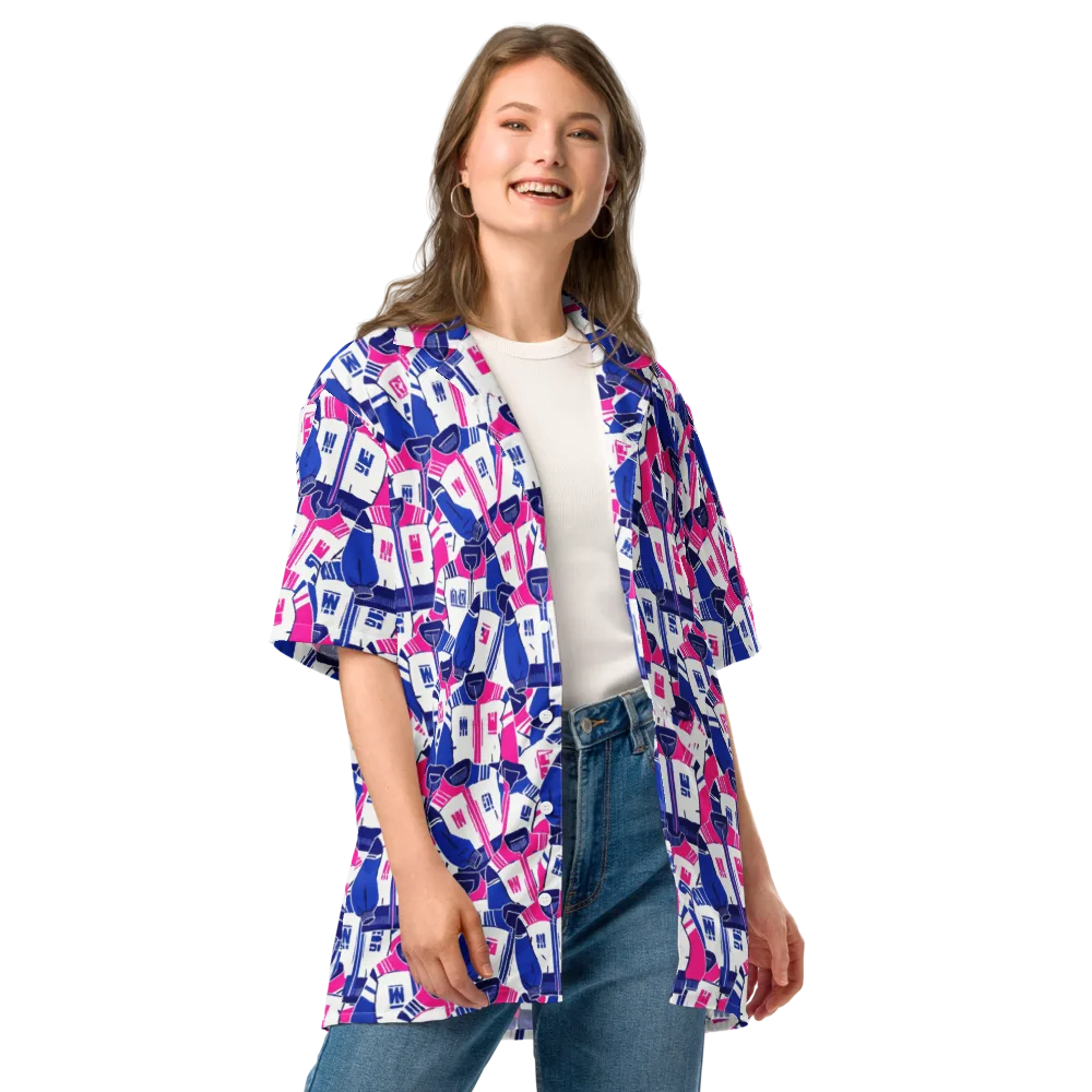 Midnight Letterman on Button Shirt — Front
