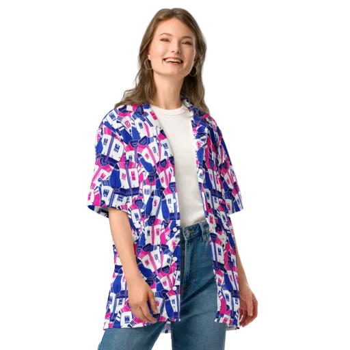 Midnight Letterman on a Button Shirt