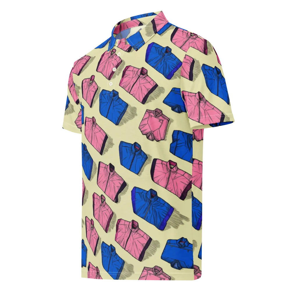 Puffer Parade on Men's Slim Fit Polo Shirt — Left Front