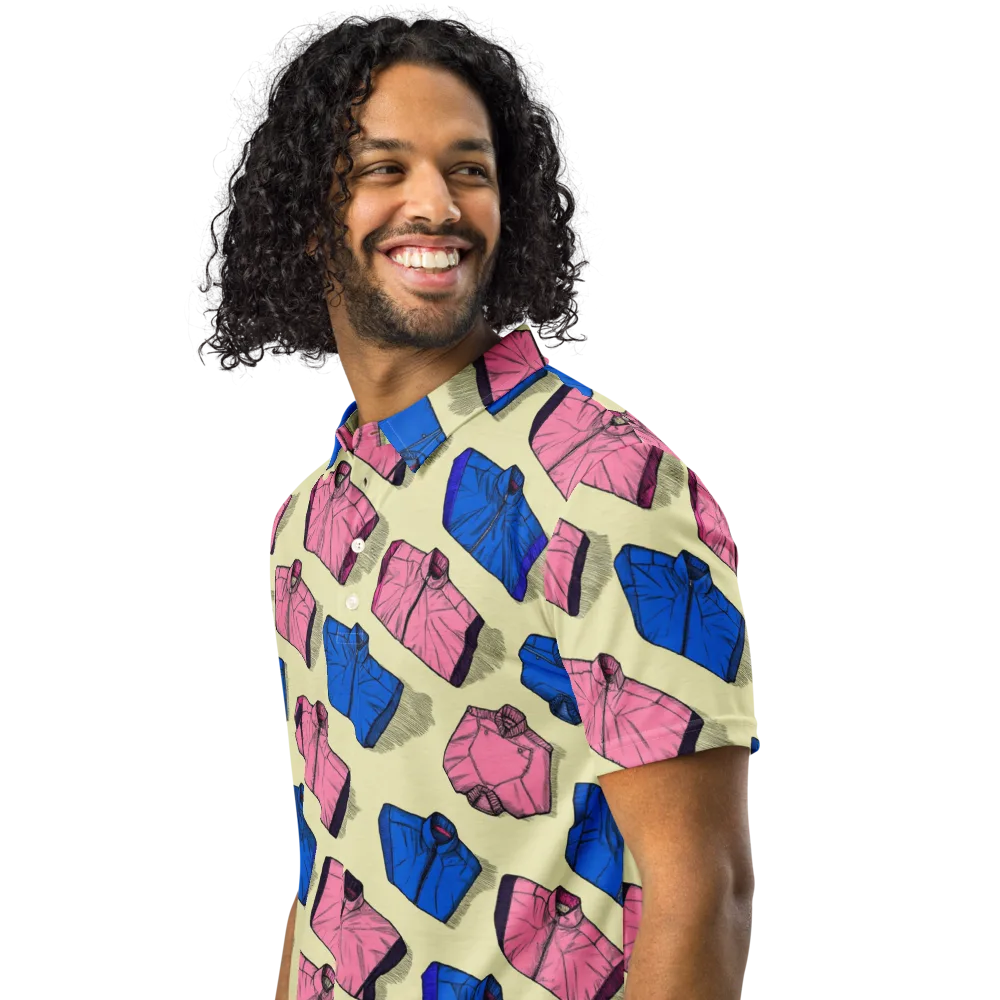 Puffer Parade on Men's Slim Fit Polo Shirt — Left Front