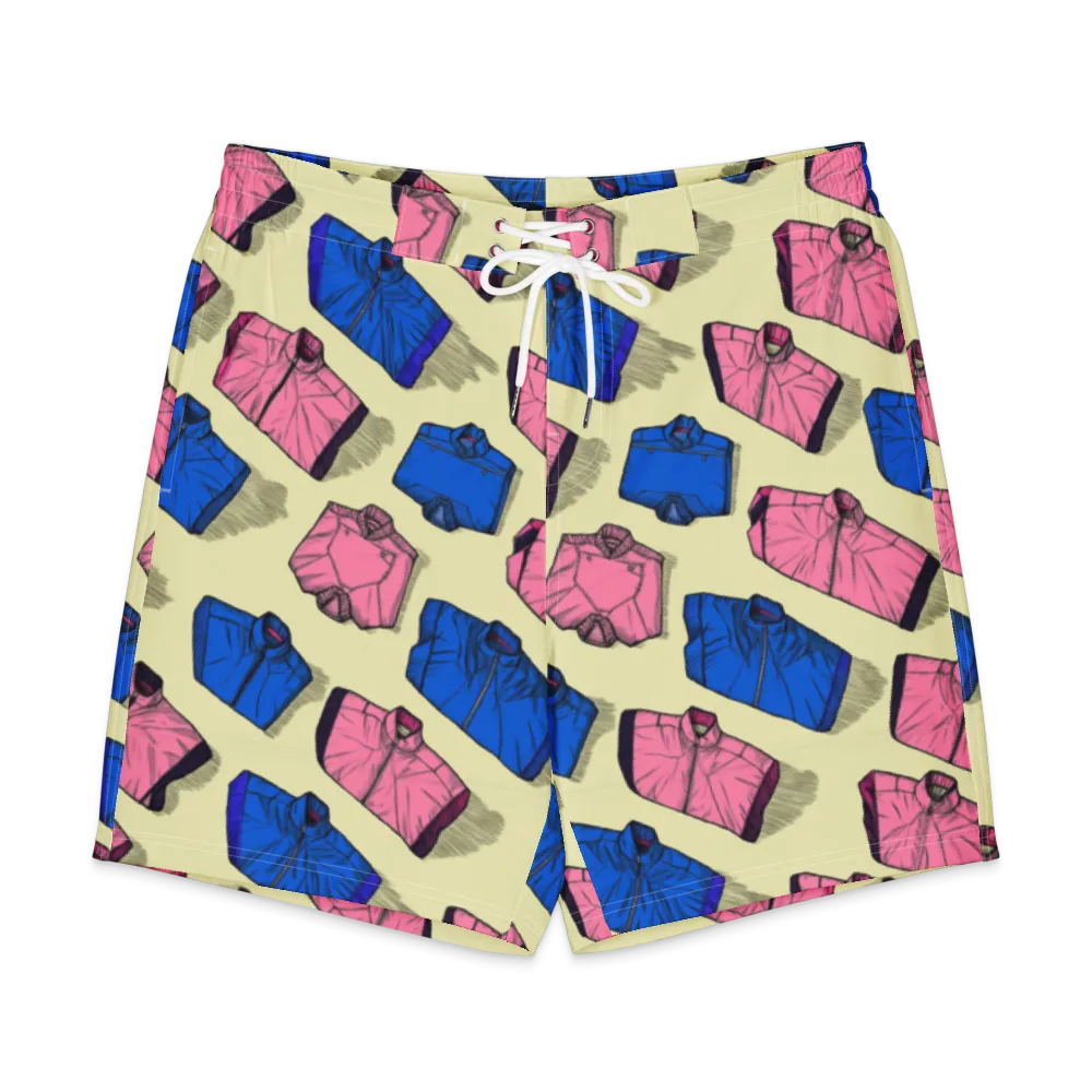 Puffer Parade on Men's Board Shorts — Front
