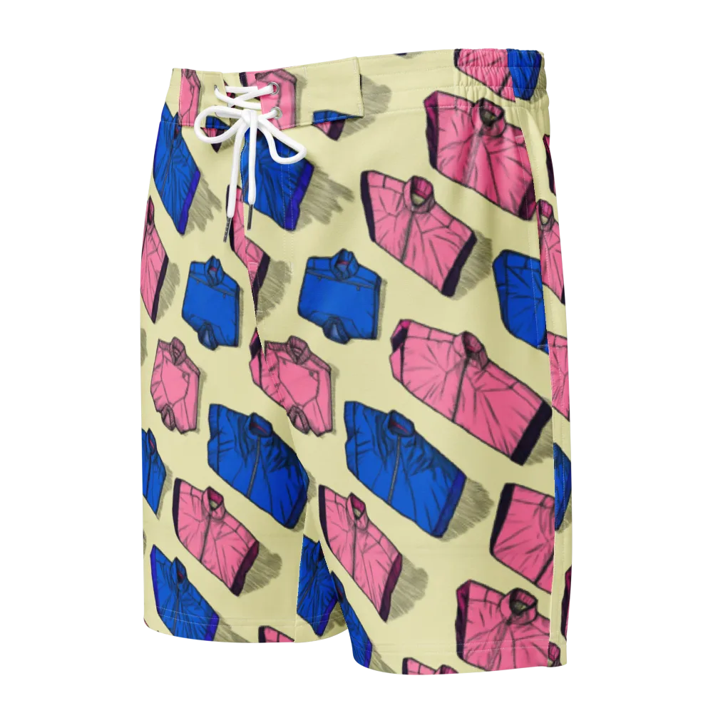 Puffer Parade on Men's Board Shorts — Front