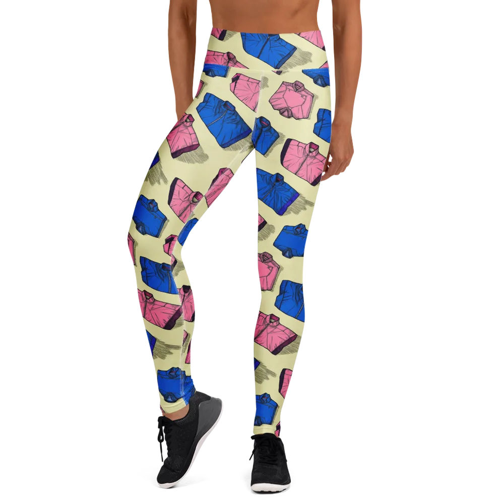 Puffer Parade on Yoga Leggings — Front