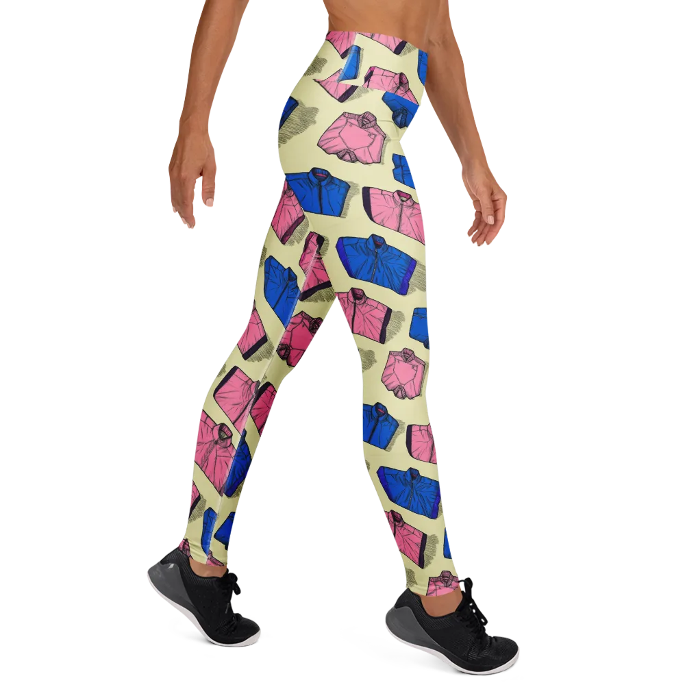 Puffer Parade on Yoga Leggings — Right