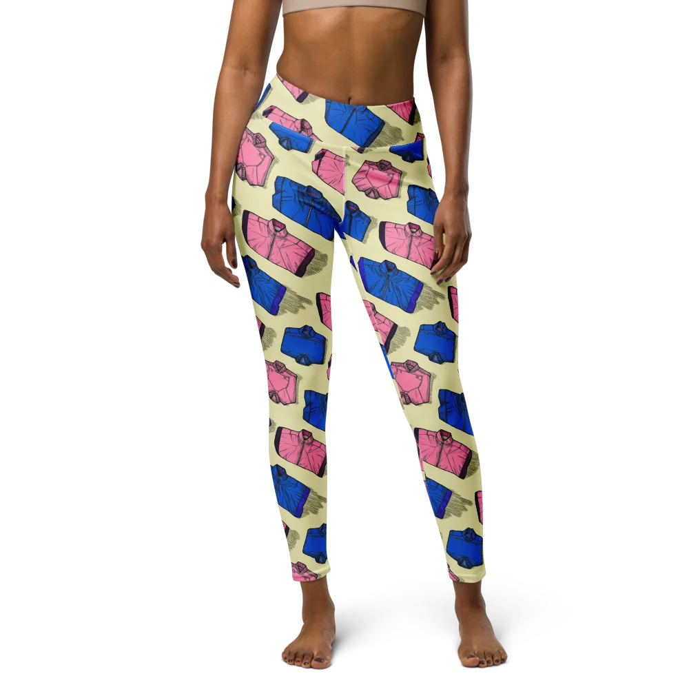 Puffer Parade on Yoga Leggings — Front