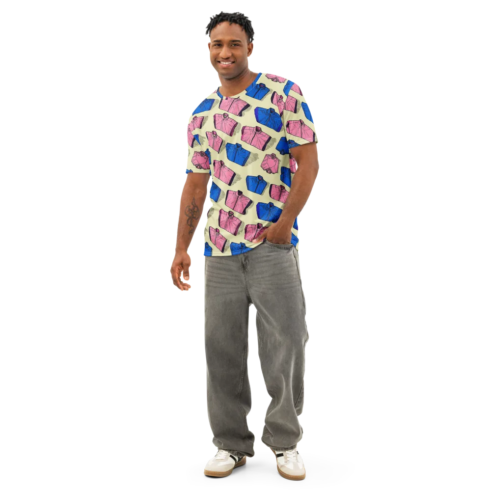 Puffer Parade on Men's Cotton Crew Neck T-Shirt — Front