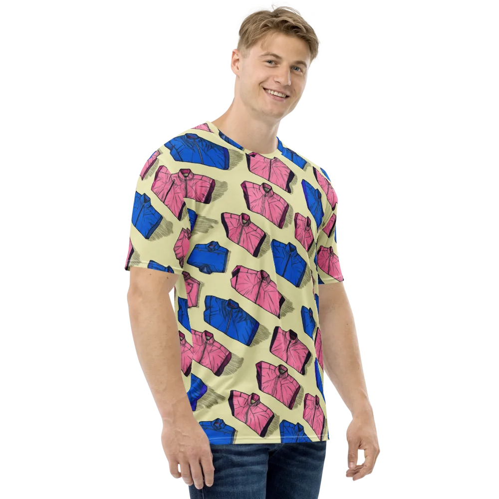 Puffer Parade on Men's Crew Neck T-Shirt — Right