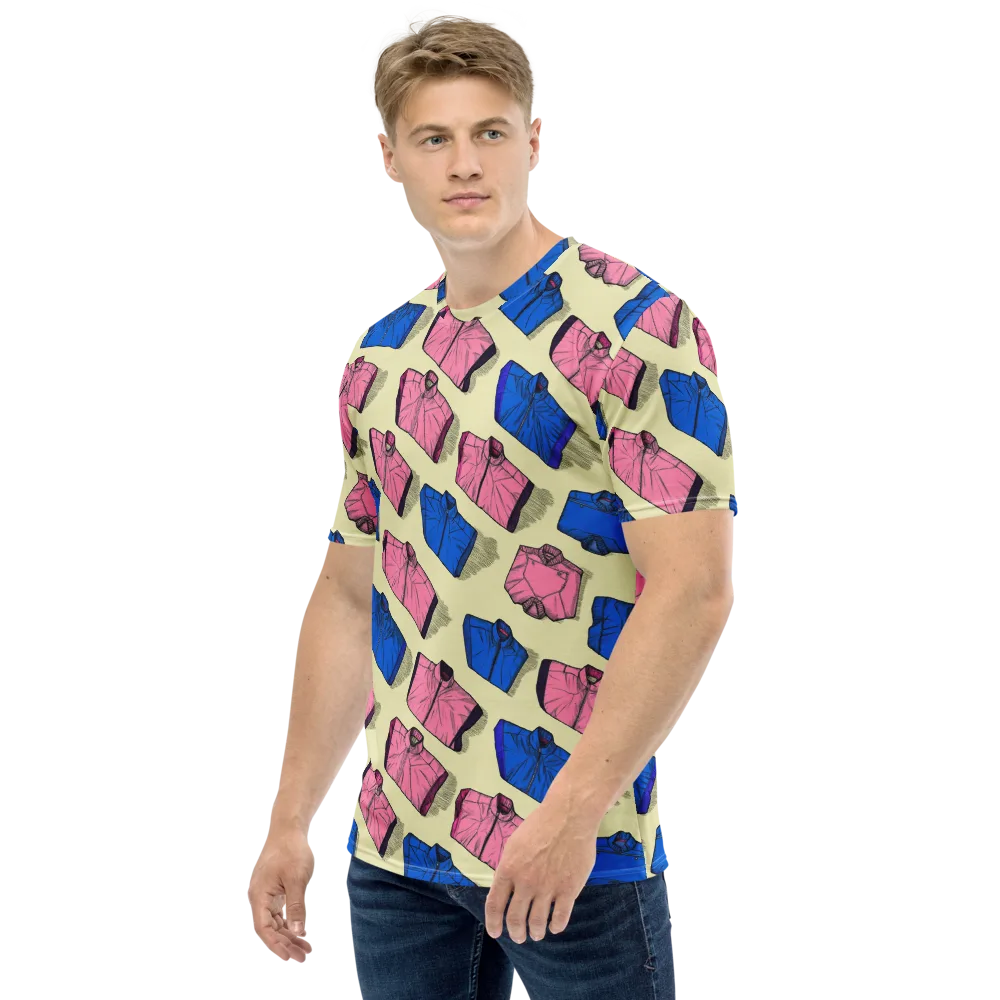 Puffer Parade on Men's Crew Neck T-Shirt — Left