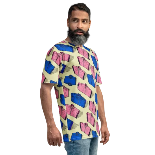 Puffer Parade on a Men's Crew Neck T-Shirt