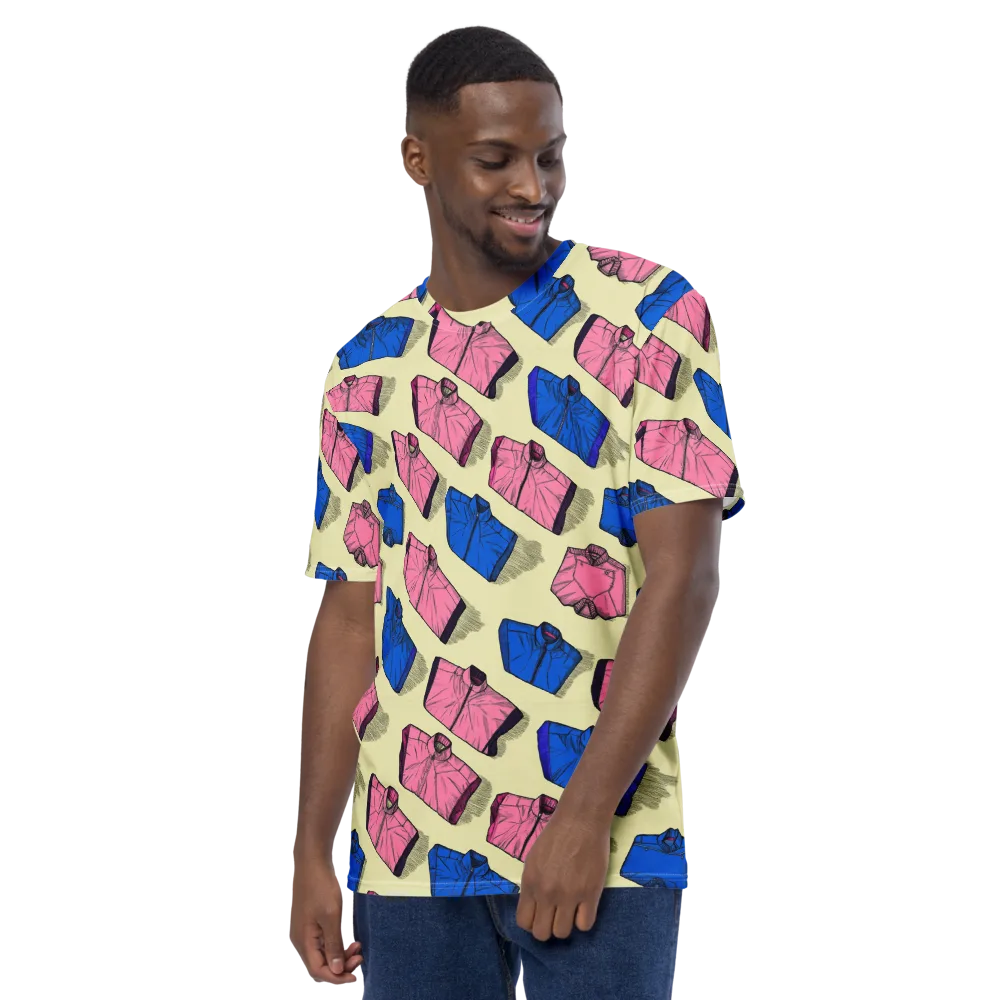 Puffer Parade on Men's Crew Neck T-Shirt — Left