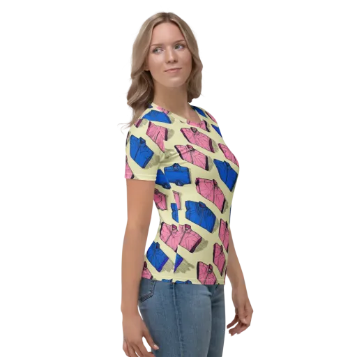 Puffer Parade on a Women's Crew Neck T-Shirt