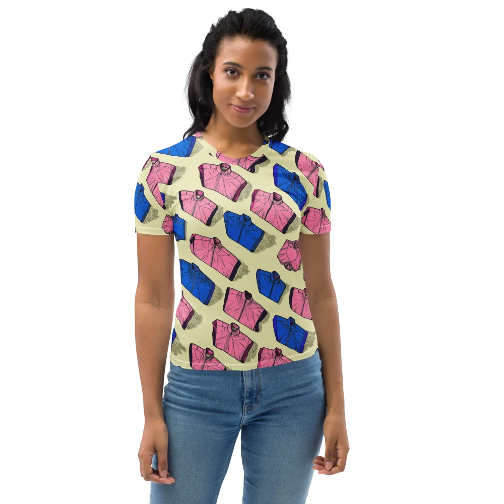 Puffer Parade on Women's Crew Neck T-Shirt — Front