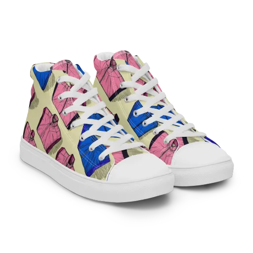 Puffer Parade on a Women's High Top Canvas Shoes