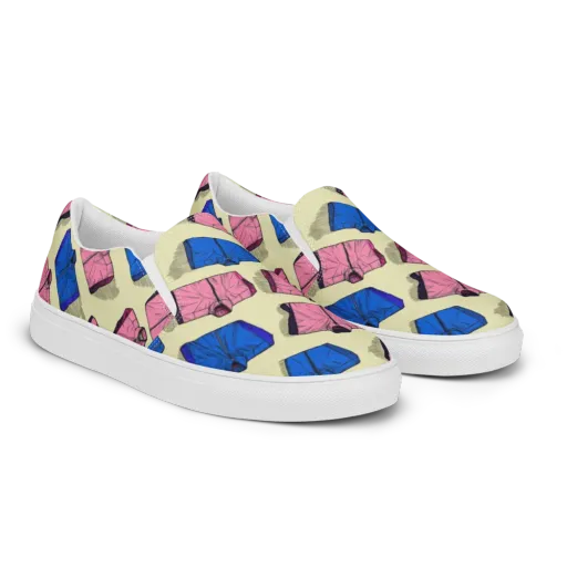 Puffer Parade on a Men's Slip-On Canvas Shoes