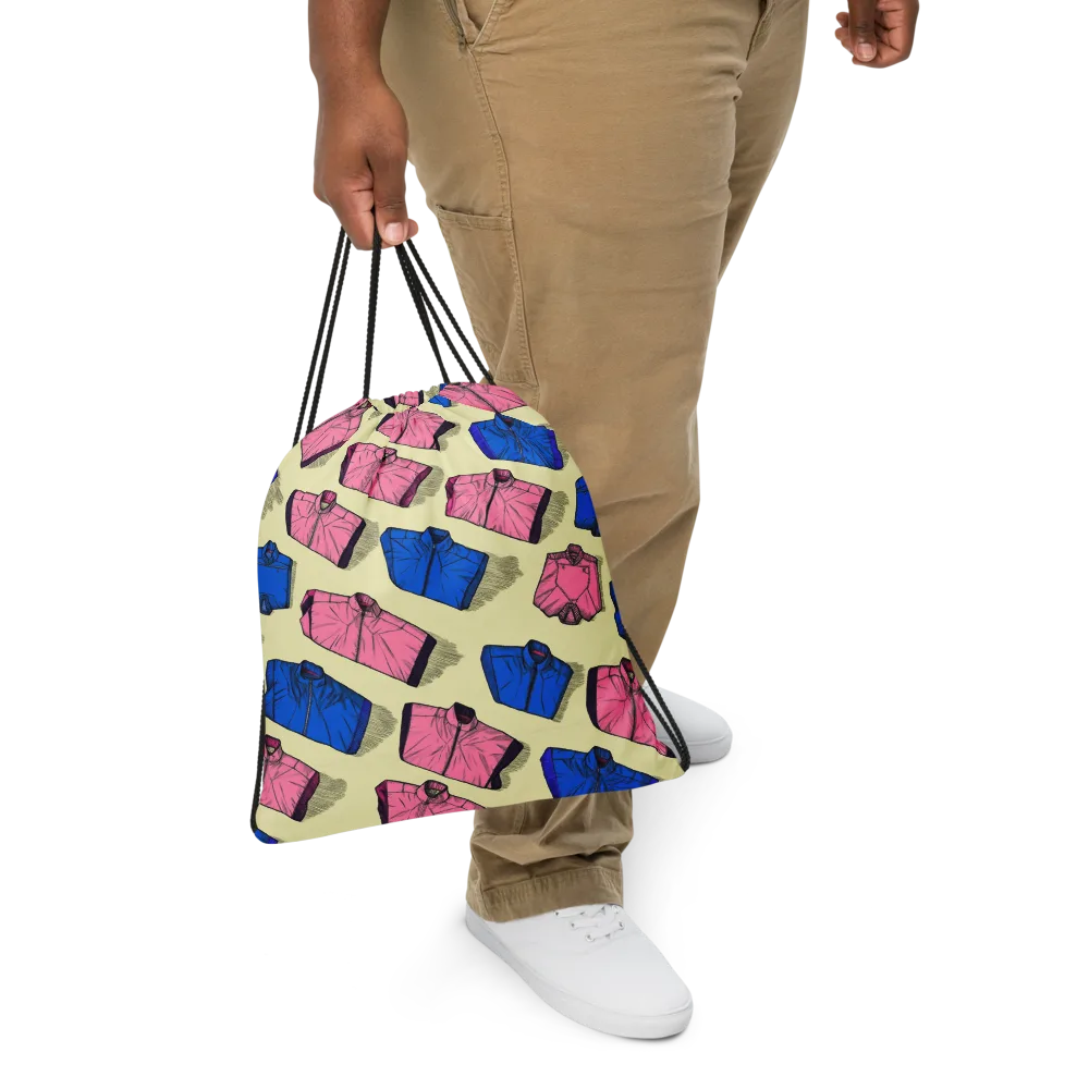 Puffer Parade on Drawstring Bag — Front