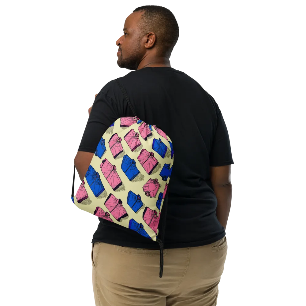 Puffer Parade on Drawstring Bag — Front