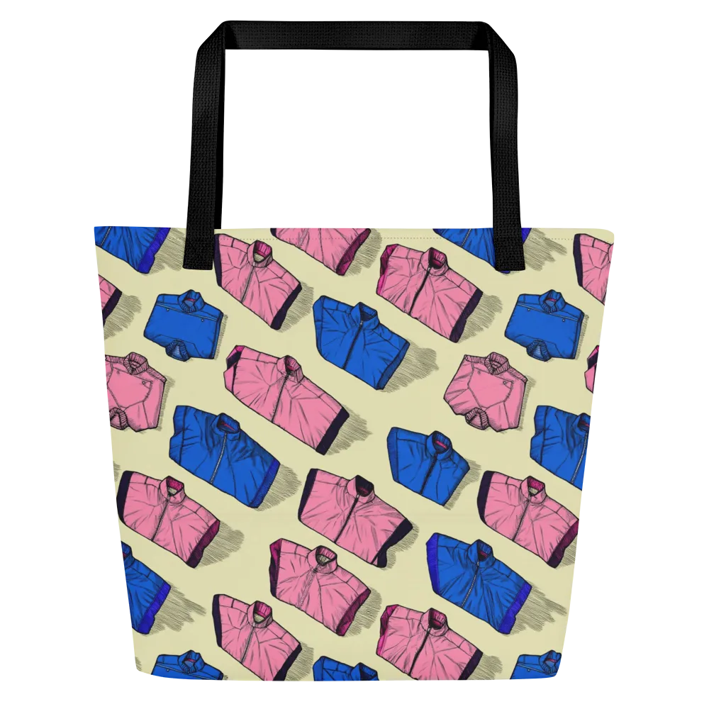 Puffer Parade on Large Tote Bag W/ Pocket — Front