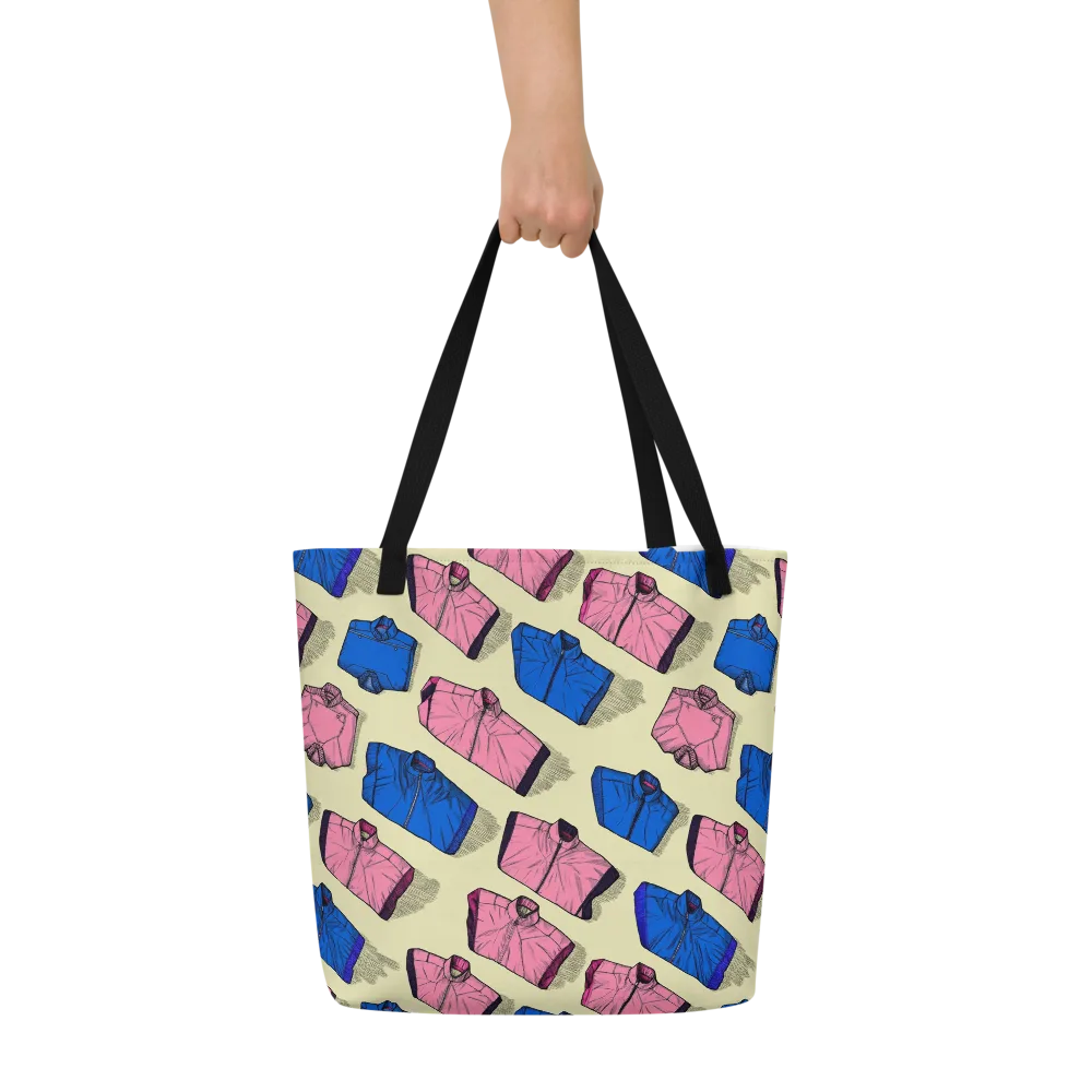 Puffer Parade on Large Tote Bag W/ Pocket — Front