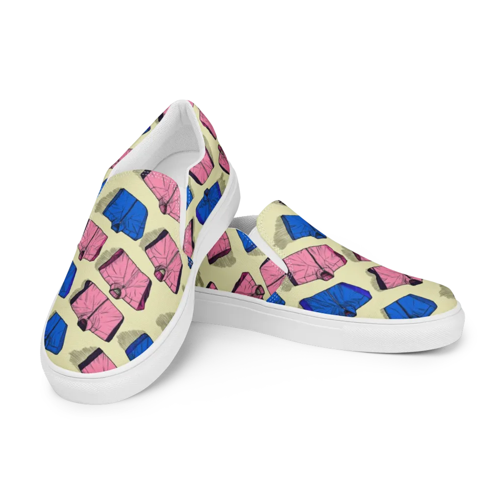Puffer Parade on Women's Slip-On Canvas Shoes — Left Front