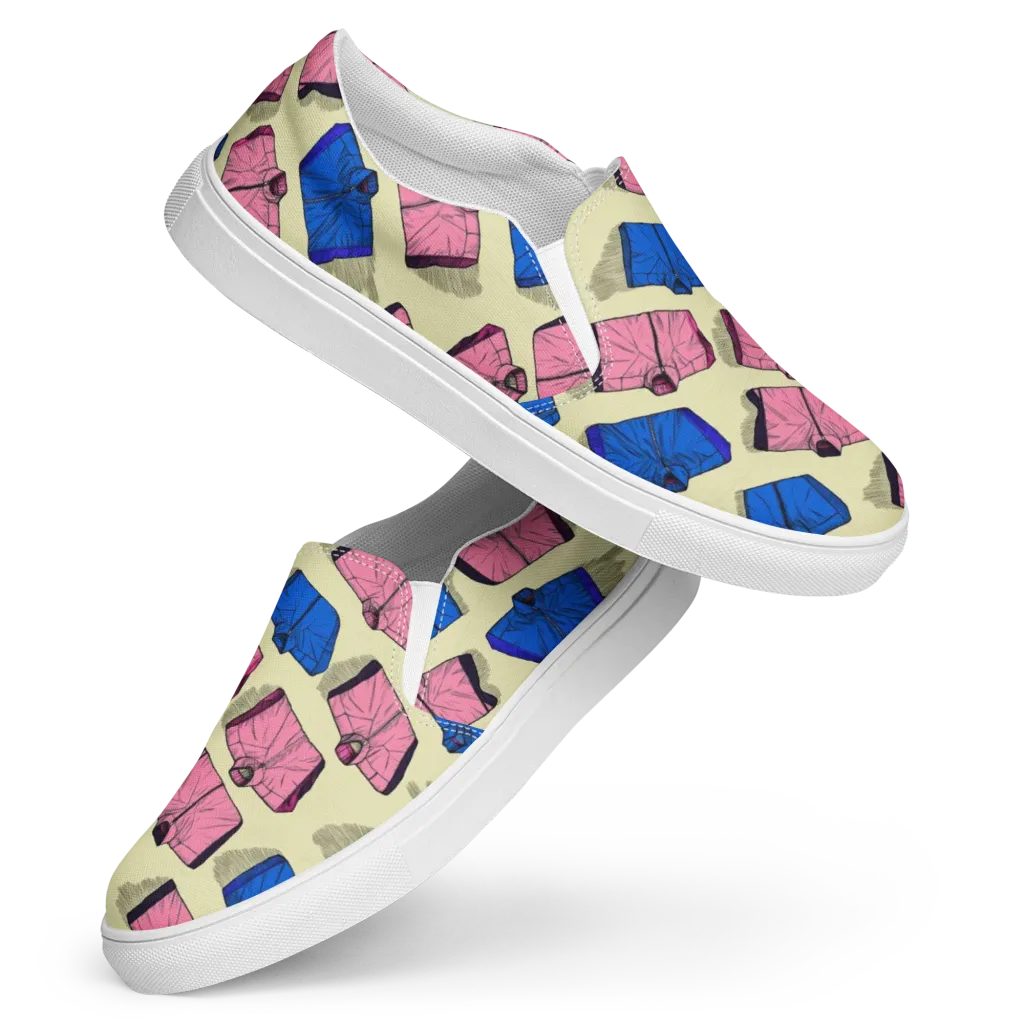 Puffer Parade on Women's Slip-On Canvas Shoes — Front