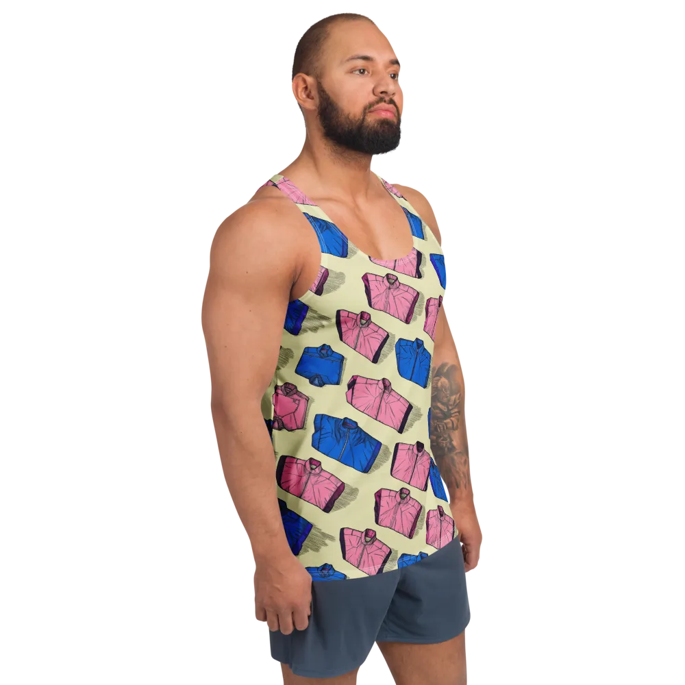 Puffer Parade on Men's Tank Top — Right Front