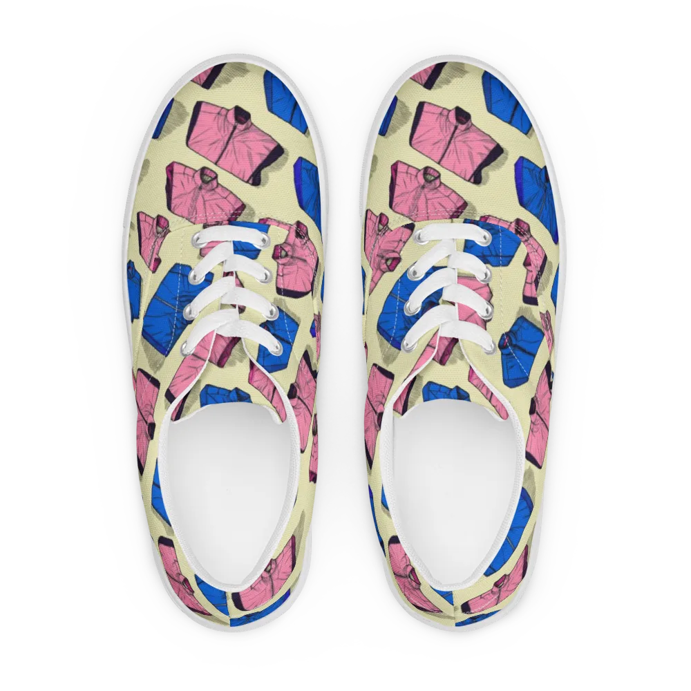 Puffer Parade on Men's Lace-Up Canvas Shoes — Front