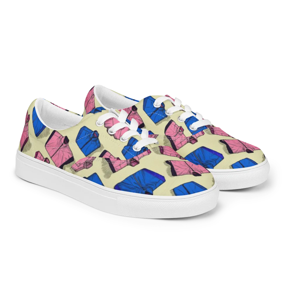 Puffer Parade on Men's Lace-Up Canvas Shoes — Right Front
