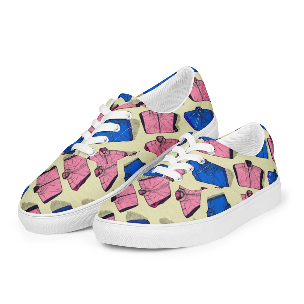 Puffer Parade on Men's Lace-Up Canvas Shoes — Left Front