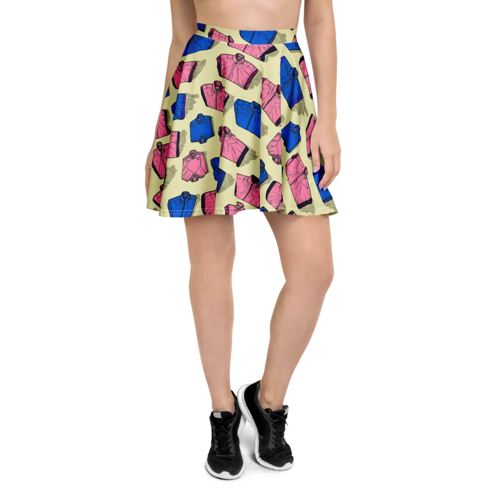Puffer Parade on Skater Skirt — Front