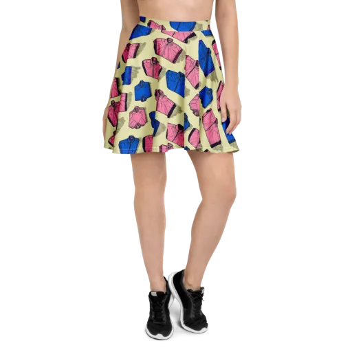 Puffer Parade on a Skater Skirt