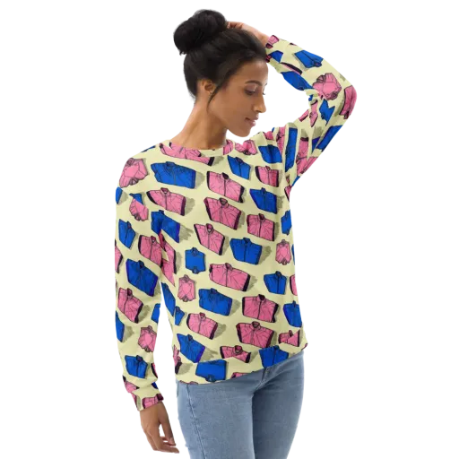Puffer Parade on a Sweatshirt