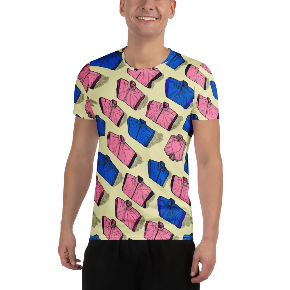 Puffer Parade on Men's Athletic T-Shirt — Front