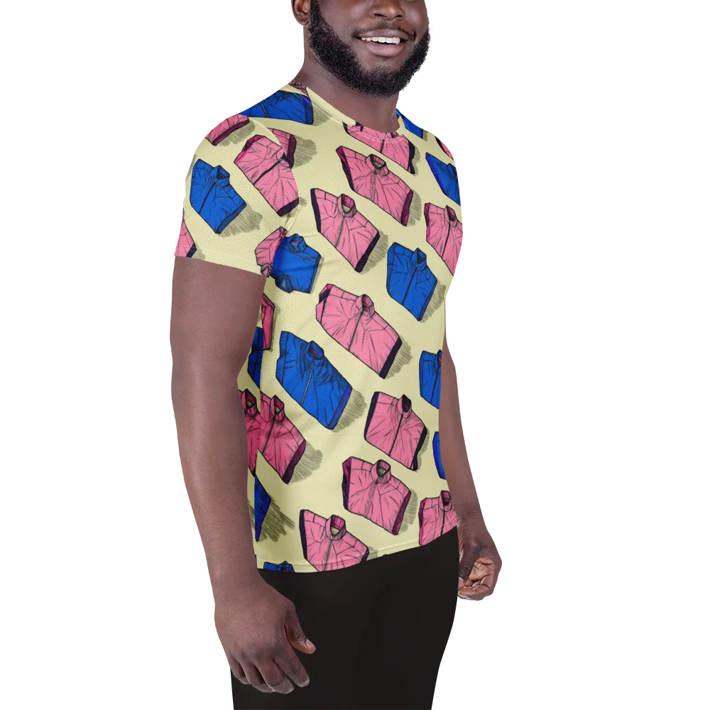 Puffer Parade on Men's Athletic T-Shirt — Right
