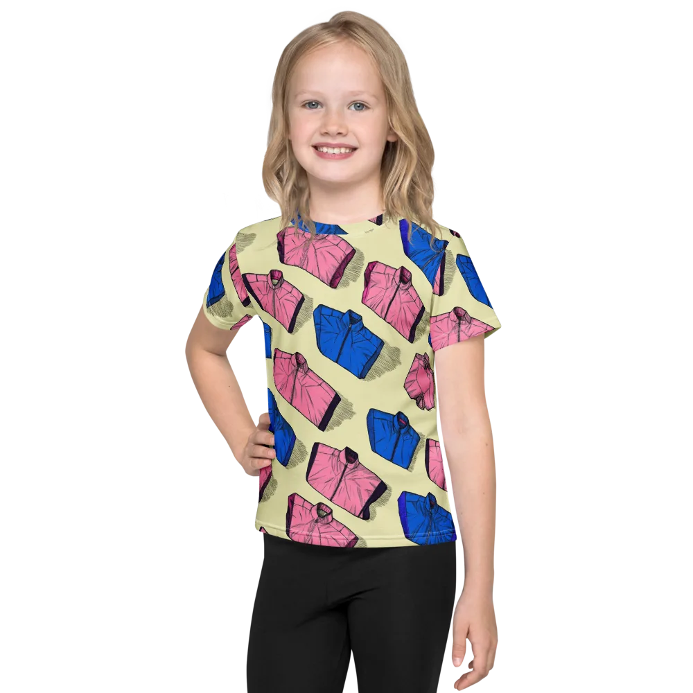 Puffer Parade on Kids Crew Neck T-Shirt — Front