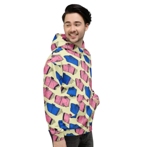 Puffer Parade on a Hoodie