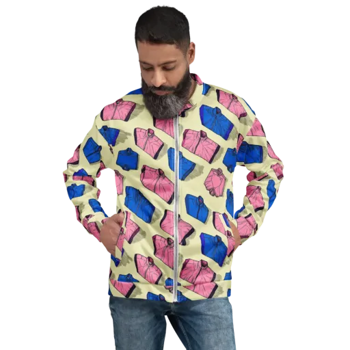 Puffer Parade on a Bomber Jacket