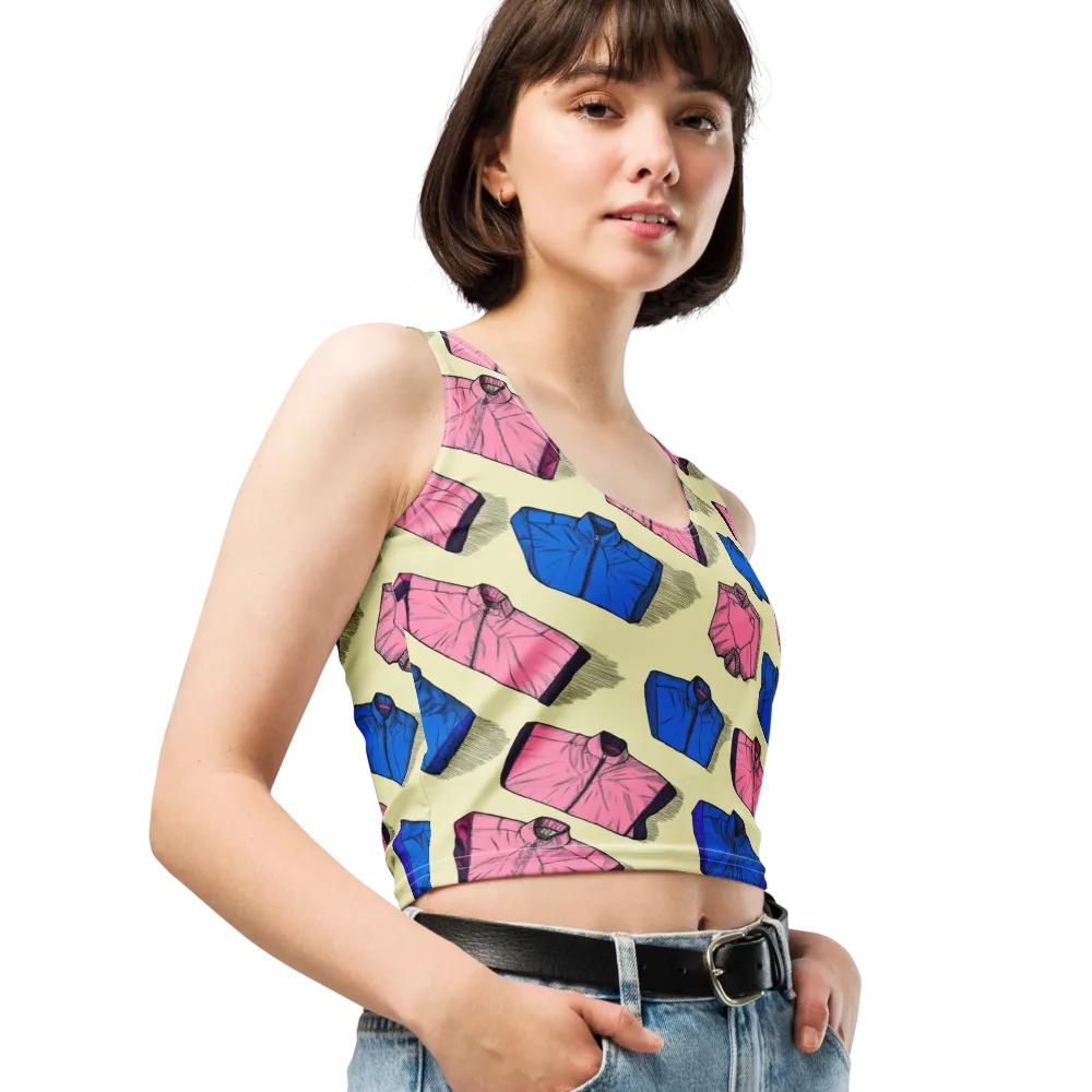 Puffer Parade on Crop Top — Right Front