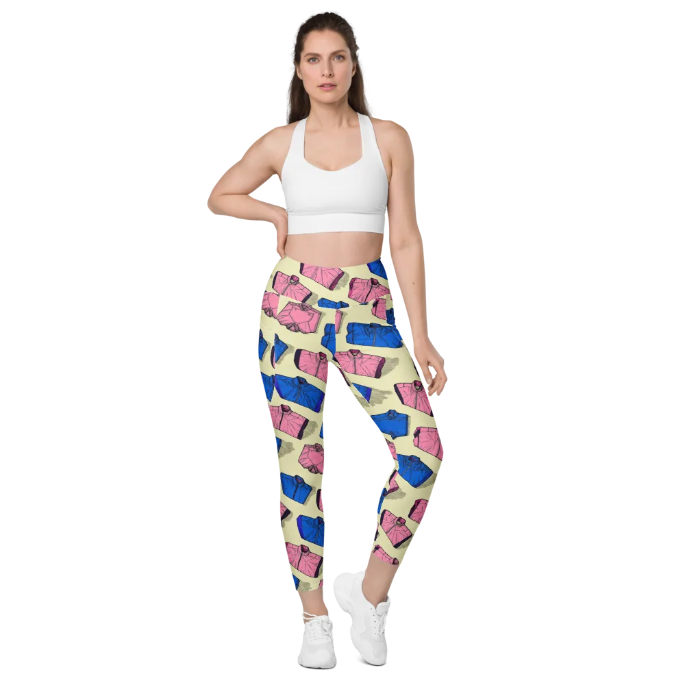 Puffer Parade on Leggings with Pockets — Front