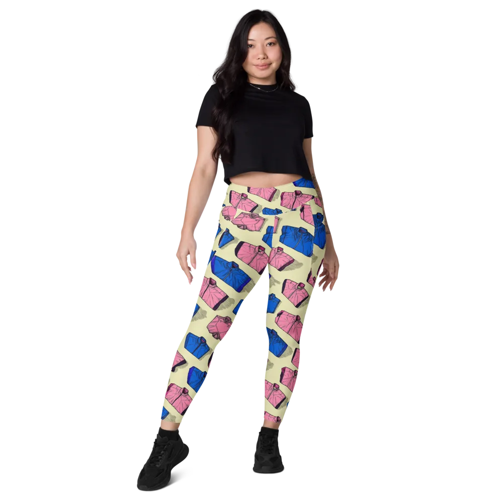 Puffer Parade on Leggings with Pockets — Front