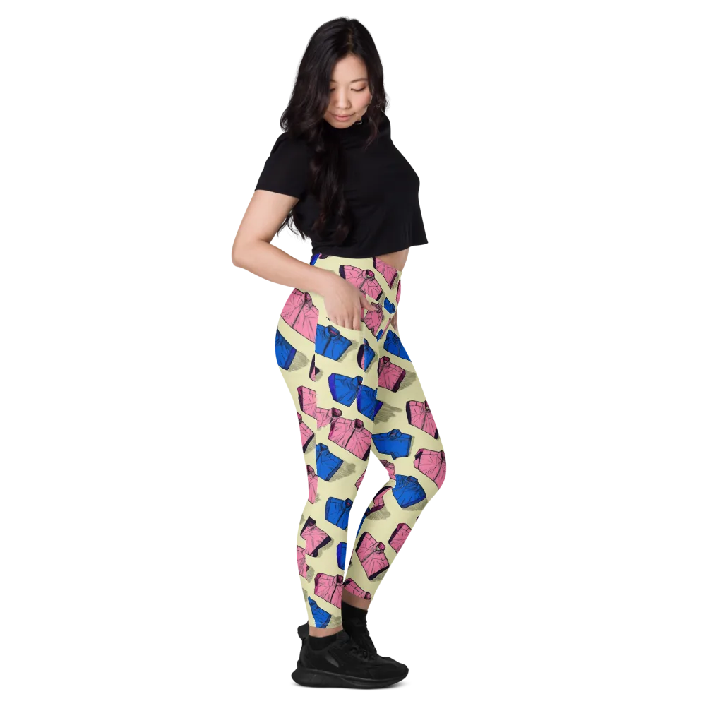 Puffer Parade on Leggings with Pockets — Right